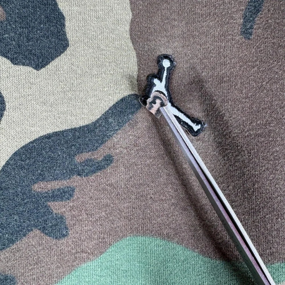 Jordan Essentials Camo Fleece Hoodie Jogger Set Boys M Kids Green Brown Jumpman